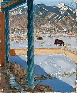 Taos Home in Sunlight, 1925