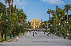 The park during a weekend