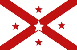 Alabama Centennial flag, made in 1919 by Mrs. Idyl King Sorsby to celebrate 100 years of statehood