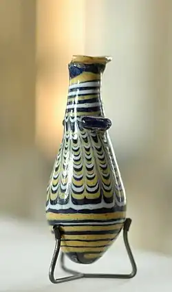 A perfume flask from 100 BC to 200 AD