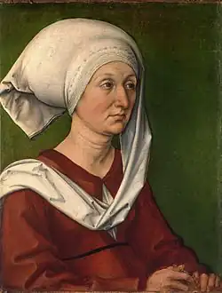 Portrait of Barbara Dürer, Albrecht's mother, c. 1490