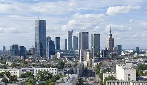 Skyline of Warsaw