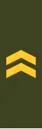Swedish: Undersergeant (Finnish: Alikersantti) (Finnish Army)[8]