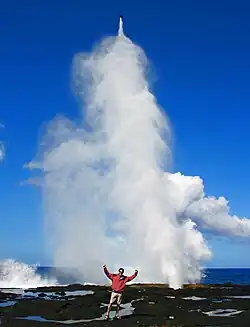 Alofaʻaga blowholes in Taga village, Palauli