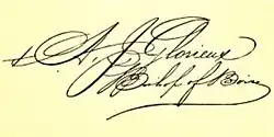 Alphonse Joseph Glorieux's signature