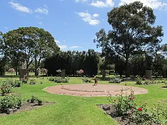 A photo of the Sundial at the Altona Memorial Park, Victoria