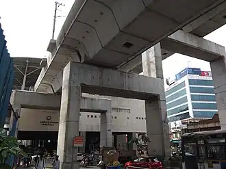 Ameerpet metro station.