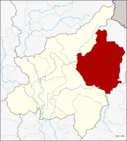 District location in Phitsanulok province