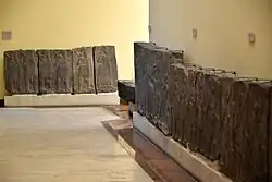 Basalt wall slabs from the palace of Tiglath-pileser III at Arslan Tash, Syria. Ancient Orient Museum, Istanbul