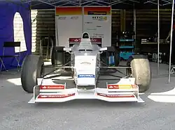 Reynard 01L converted into a hill climb racing car.