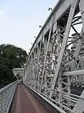 View of the girder from the footpath.