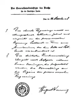 Image 34Winnig's note of November 26, 1918 (from History of Latvia)
