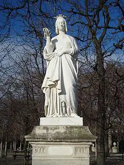 Statue of Anne of Brittany in the Reines de France et Femmes illustres series, Jardin du Luxembourg, Paris.
