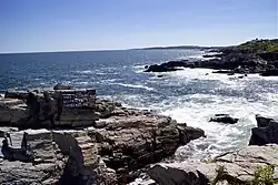 View of Cape Elizabeth including site of 1886 shipwreck