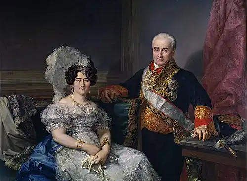 Antonio Ugarte and María Antonia Larrazábal, 1833