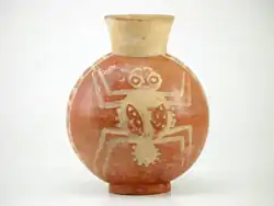 A ceramic depicting a spider from around 300 CE