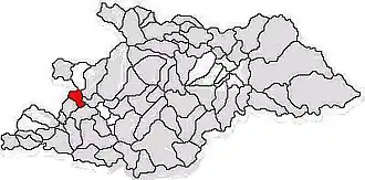 Location in Maramureș County