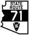 1927 SR 71 route marker