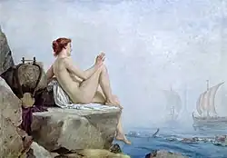 Painting of a siren