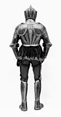 Armor for Field and Tournament, c. 1575–80, formerly at the castle (back)[8]
