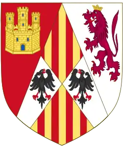 Former arms of Alonso of Aragon