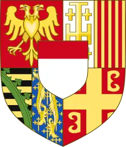 Arms of William IX Palaiologos, Marquess of Montferrat in 1494–1518
