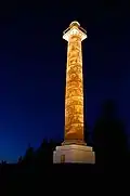 The column at night
