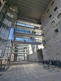 Outdoor atrium of the Institute for Cosmic Ray Research
