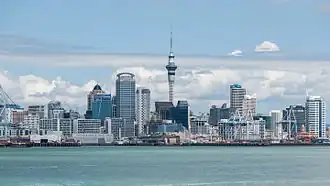 Skyline of the CBD seen from Devonport in 2010
