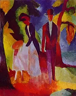 Leute am blauen See, 1913
