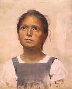 Portrait d'une jeune fille, 1888