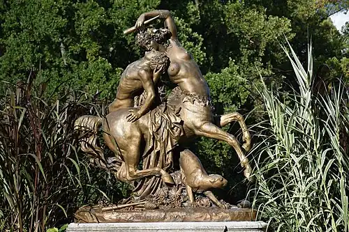 Augustin Courtet, Centauress and Faun (1849), Lyon, Parc de la Tête d'or