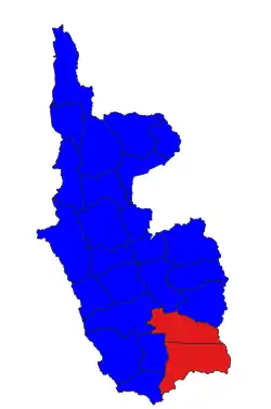Aunglan District (Red) in Magway Region