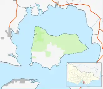 Sandstone Island is located in French Island