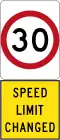 New 30&nbsp;km/h Speed Limit (used in South Australia)