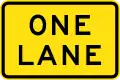 (W8-16) One Lane