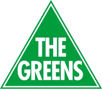 The emblem of the Australian Greens. The party won 12.7% of the primary vote in the 2022 election for the Australian Senate.