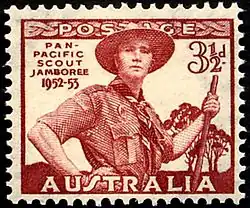 Image 10Australian Scouting stamp (from Scouting in popular culture)
