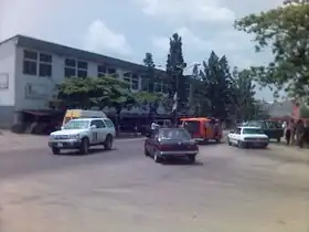 Kasa-Vubu Avenue in Ngiri-Ngiri, with the Usine de Panification de Kinshasa (UPAK) factory located nearby