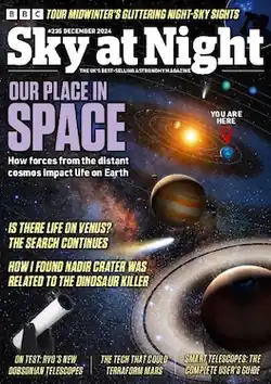 Cover of BBC Sky at Night magazine showing planets