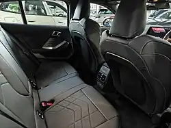 Rear passenger area of a 2025 118 model