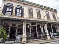 Sino-Portuguese architecture seen in Baba Nyonya Heritage Museum, Malacca City, Malaysia