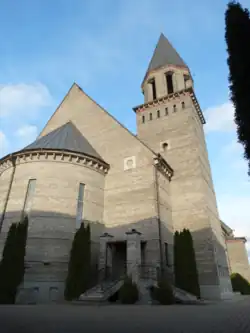 Back-view of the church