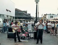 (l-r) Drew Nelson, Sandy Smith and Back Alley John Byward Market, Ottawa, circa 1983