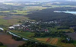 Aerial view of Zeischa from the south-east