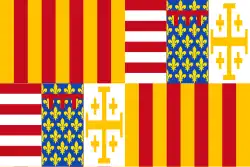 1442–1516 Flag changed after Alfonso I of the House of Trastámara became King.