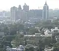 Aerial view from MG road Utility Building