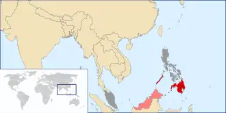 Maximum area claimed by the Bangsamoro Republik