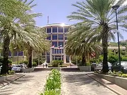 The building of the Bank of the Netherlands Antilles in 2010.