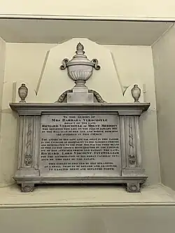 Plaque in the Church to Barbara Fagan Verschoyle